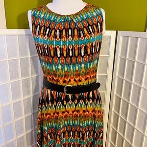 AGB Bress Ikat print dress